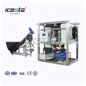 Icesta alto risparmio energetico affidabile risparmia sui costi macchina automatica per la produzione di ghiaccio per tubi 1t 2t 3t 5 ton