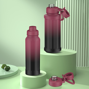 Bouteille d'eau isotherme portable grande capacité en acier inoxydable à double paroi, écologique, 1000 ml, pour l'extérieur - Product Image 3