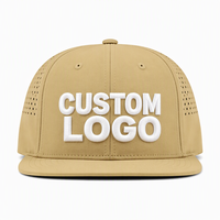 Topi Baseball 6 Panel Custom Bordir 3D Laser Cut, Snapback, Breathable, Tahan Air, untuk Pria Wanita