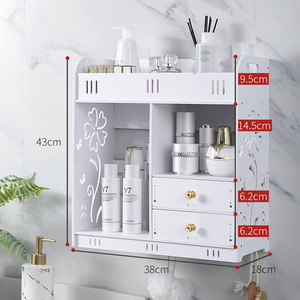 Mueble de <span class=keywords><strong>Baño</strong></span> para Montar en la Pared, Mueble de Almacenamiento para Sobre el Inodoro, Mueble de Pared Estrecho para <span class=keywords><strong>Baño</strong></span> con Puertas y Estante - Product Image 5