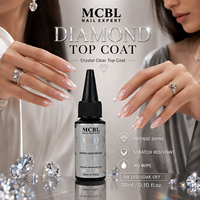 Fabricant de vernis à ongles OEM ODM, Top Coat, brillant diamant, transparent, résistant aux rayures, gel UV LED