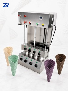 Set Macchina per Coni Gelato Croccanti in Acciaio Inossidabile, Macchina per Coni Pizza, Formatrice per Pasta Sfoglia, Macchina per Coni Pizza - Product Image 1