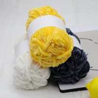 Bright Velvet Fluffy Chenille Yarn Fancy Yarn Factory Price for Knitting and Crocheting