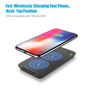2019 <span class=keywords><strong>Amazon</strong></span> Hot Sales 10W Slim <span class=keywords><strong>Chargeur</strong></span> sans fil <span class=keywords><strong>rapide</strong></span> <span class=keywords><strong>Chargeur</strong></span> sans fil en alliage d'aluminium certifié QI pour voiture - Product Image 4
