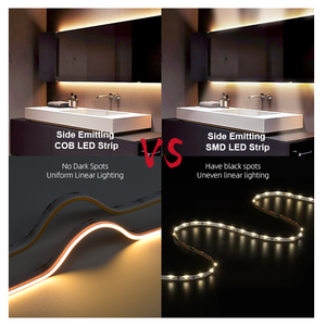 ไฟแถบ LED RGB COB ความสว่างสูง 630LED/เมตร แบบเปล่งแสงด้านข้าง DC12/24V 9.6W/เมตร IP20/IP65 กันน้ำ สำหรับตกแต่งภายนอกอาคาร - Product Image 3