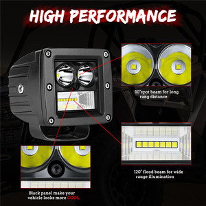 54W vendu en 2 pièces couleur blanche 12V Spot Flood Combo Led Light Pods pour véhicule tout-terrain - Product Image 3