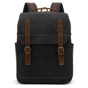 Custom Vintage Flap <b>Student</b> Travel <b>Backpack</b> Zippered Closure Stylish Leisure <b>Backpack</b> Daily Use Working Outdoor <b>Backpack</b> - Product Image 6