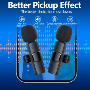 Chuyên nghiệp ve áo đa hướng 3 trong 1 USB-C giảm tiếng ồn mini không dây Lavalier Micro lavalier không dây Para - Product Image 2