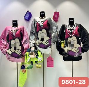 加大码水钻卡通设计宽松休闲女式毛衣OC977 - Product Image 4