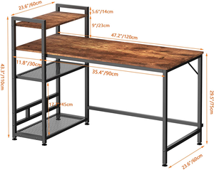 Vente en gros, haute qualité, style moderne, simple, bon marché, cadre métallique, bois, forme I, bureau, ordinateur, <span class=keywords><strong>table</strong></span> de bureau - Product Image 4