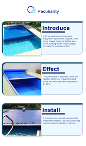 Couverture de piscine en PVC de haute qualité 2026 Water Crown avec système de rail automatique Click Rail, couvre entièrement les piscines irrégulières - Product Image 5