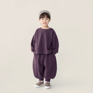 Completo Autunnale per Ragazzi, Nuova Stagione, Stile Coreano, Felpa e Pantaloni in Misto Cotone, Set Due Pezzi per Bambini - Product Image 1