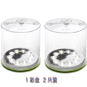 Luz solar redonda con panel solar, 10 LED, iluminación exterior para cama inflable, cama plegable - Product Image 2