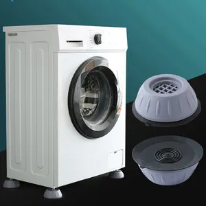 Base de borracha antivibração para pés, suporte universal para máquina de lavar roupa, antiderrapante, com suporte