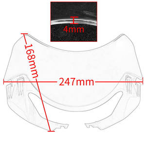 Xxun กระจกบังลมหน้ารถมอเตอร์ไซด์อุปกรณ์เสริมสำหรับ RS765 Triumph <span class=keywords><strong>Street</strong></span> <span class=keywords><strong>Triple</strong></span> R765 2020 <span class=keywords><strong>2021</strong></span> 2022 - Product Image 4