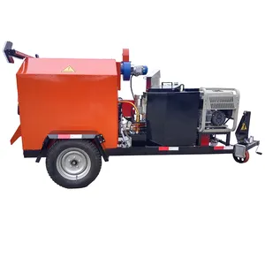 Portable Asphalt Bitumen Mobile Mini Mixer Repair Small Construction Portable 700kg Asphalt Concrete Mixers