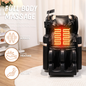Ready to Ship US 3D Shiatsu <b>Chair</b> <b>Zero</b> <b>Gravity</b> Back Heating PU Leather for Home & Work D1-609 Vending <b>Chair</b> // - Product Image 5