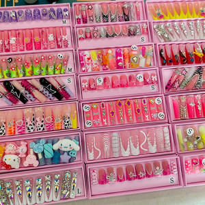 <span class=keywords><strong>Ongles</strong></span> press-on personnalisés faits à la main, nouvelle collection de <span class=keywords><strong>mode</strong></span> <span class=keywords><strong>2023</strong></span>, produit de luxe, taille XXL - Product Image 1