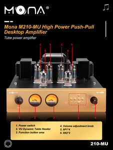 Amplificatore Stereo Domestico ad Alta Fedeltà M210-MU da 10W - Ingresso 5.0, Suono Cristallino - Product Image 3