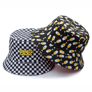 Custom Cotton Reversible Checkered <strong>Golf</strong> Woman Checked Double Wear <strong>Bucket</strong> Sun <strong>Hats</strong> for Men - Product Image 1