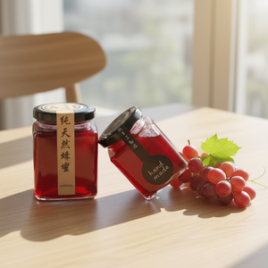 Vente en gros de pots en verre pour miel, pots en verre pour confiture avec couvercle pour le stockage des aliments dans la cuisine - Product Image 1