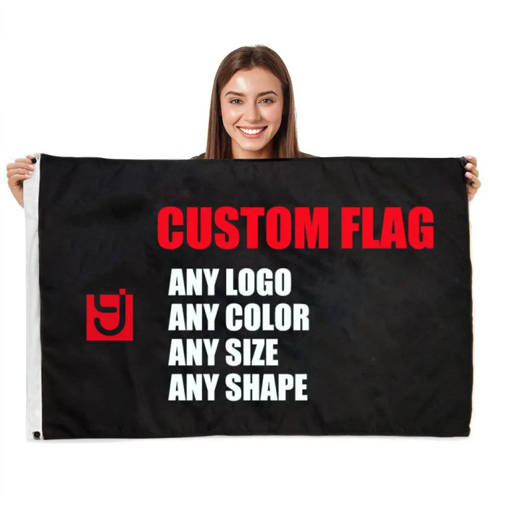 2023 Novo Produto Barato Impressão Algodão Design Imprimir Seu Logotipo Tecido De Poliéster Publicidade Campanha Outdoor Custom Flag Banner