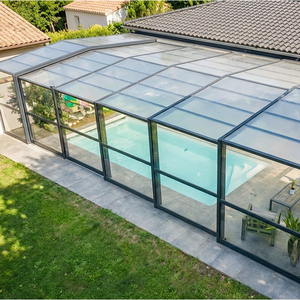 Moderna Sala de Estar de Aluminio con Techo de Cristal, Jardín de Invierno para Exteriores, Invernadero para Terraza de Villa y Extensión de Restaurante - Product Image 5