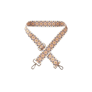 Sangle en toile de 5 cm à carreaux blancs pour sac à main - Product Image 2