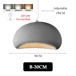 Wabi Sabi Bắc Âu Tối Giản E27 Mặt Dây Chuyền Đèn Hiện Đại Treo Đèn Cho Nhà Phòng Ngủ Đầu Giường Khách Phòng Ăn - Product Image 2