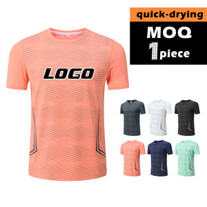 T-shirt de performance sans couture à séchage rapide pour hommes pour les entraînements d'été avec la technologie d'évacuation de l'humidité - Product Image 2