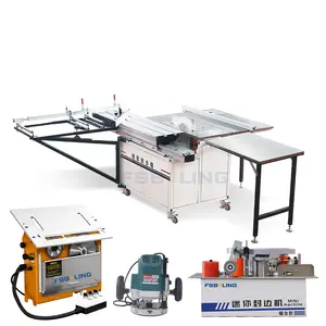 Woodworking panel 45 degrees 90 degrees precision sliding table cutting board mobile table sawing machine