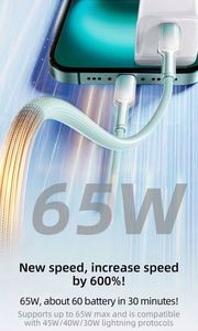 60W 5A Fast Charging <b>USB</b>-C C Cable 1M Pure Copper High Quality Cable for 15 16 Pro Max Computer Phone Earphones - Product Image 5