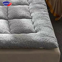 Matelas pliant en tissu de cachemire d'agneau doux, vente en gros d'usine, matelas en mousse à mémoire de forme en gel, tailles simple, king, queen, livré en boîte