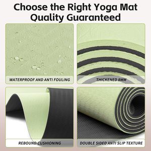 Muestra Gratuita de Tapetes de Yoga Ecológicos de TPE Impresos Personalizados, Juego de Tapetes de Yoga Gruesos para Gimnasio con Logotipo, Tapetes de Yoga Antideslizantes para Viaje - Product Image 5