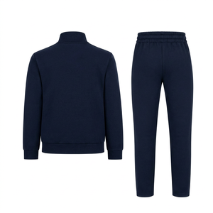 Men Winter Fleece Tracksuit Set Long Sleeve Zipper <b>Jacket</b> and Sweatpants Casual Sports <b>Gym</b> Jogger Suit Breathable Streetwear - Product Image 5