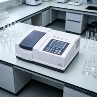 Spectrophotomètre UV/Vis à faible dérive, écran LCD bleu, sortie USB, équipement de laboratoire