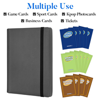 Carpeta de Tarjetas de Visita Personalizada de PU con Bloqueo RFID, 9 Bolsillos para 540 Tarjetas