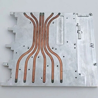 Radiateur de refroidissement à eau en cuivre à tube plat personnalisé, plaque froide liquide pour appareils médicaux professionnels, instruments et équipements