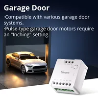 SONOFF MINI-D MINI Interruptor Inteligente Wi-Fi Matter de Contacto Seco Relé de Bajo Voltaje DC para Motores de Puertas de Garaje y Calderas vía Alexa