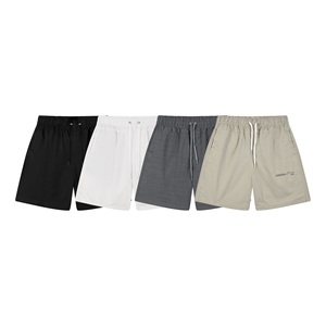 Bermudas medias de punto sólido transpirable cintura elástica 95% algodón Casual 5% Spandex Vietnam ropa de hombre corto - Product Image 6
