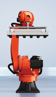 Robot industriel vertical multi-articulations à six axes léger de la série Cybertech de KUKA, répétabilité de 0,02 mm, IP54/IP67