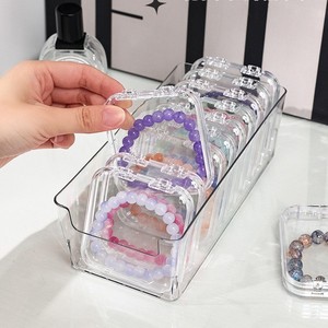 Organizador de Joyas de Cristal Transparente de Color Sólido, Origen Zhejiang, con Compartimentos para Exhibición y Almacenamiento - Product Image 3