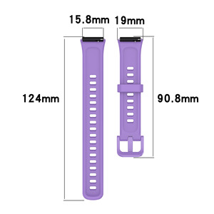 Bracelet <span class=keywords><strong>7</strong></span> Bracelet en caoutchouc de remplacement Sport Smart Strap TPU Silicone Bracelet de montre-bracelet pour <span class=keywords><strong>Huawei</strong></span> <span class=keywords><strong>Band</strong></span> <span class=keywords><strong>7</strong></span> Pro Global Version - Product Image 2
