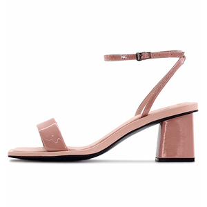 Sandalias de Verano para Mujer, Diseño Personalizado, Punta Cuadrada, Color Caramelo, Cuero Patentado - Product Image 5
