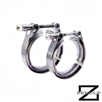 Collier de serrage en V en acier inoxydable 304 pour échappement turbo, anti-rouille, qualité automobile, 6,0 pouces (152 mm) pour système d'échappement haute performance