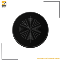 Laser Lithography Crosshair Reticle for High Accuracy Optical Centering Aiming and Measurement Systems Use Plate Design