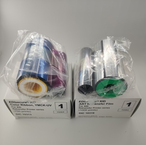 <span class=keywords><strong>Ruban</strong></span> couleur <span class=keywords><strong>fluorescent</strong></span> en résine YMCK-UV Matica (EDIsecure) DIC10313, largeur 24 mm, 750 impressions pour imprimantes série XID (Original) Royaume-Uni - Product Image 4