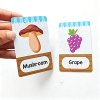 Tarjetas Educativas Impresas con Logotipo Personalizado al por Mayor, Tarjetas de Memoria Impermeables para Niños, Tarjetas de Juego Coloridas