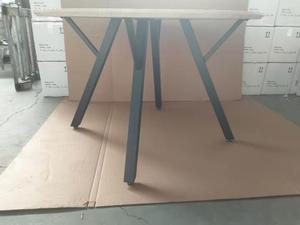 Nouveau design de luxe personnalisé rectangulaire 6 places en pierre métallique tables à manger italiennes modernes tables à manger de luxe en marbre - Product Image 5