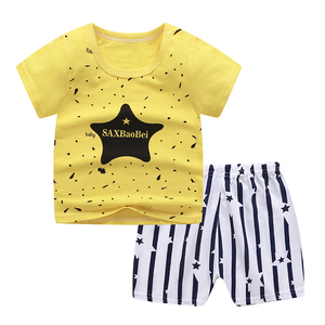 Conjunto de Camiseta y Pantalones Cortos de Verano para Bebé, de Algodón Puro, Manga Corta - Product Image 4